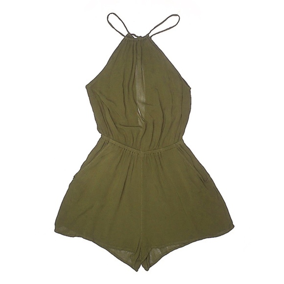 h&m green romper